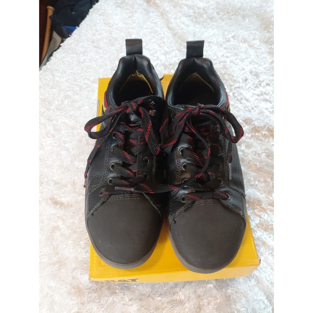 Caterpillar Extension ST Steel Toe Athletic Sneakers Black Lace Up P90929 Sz 8